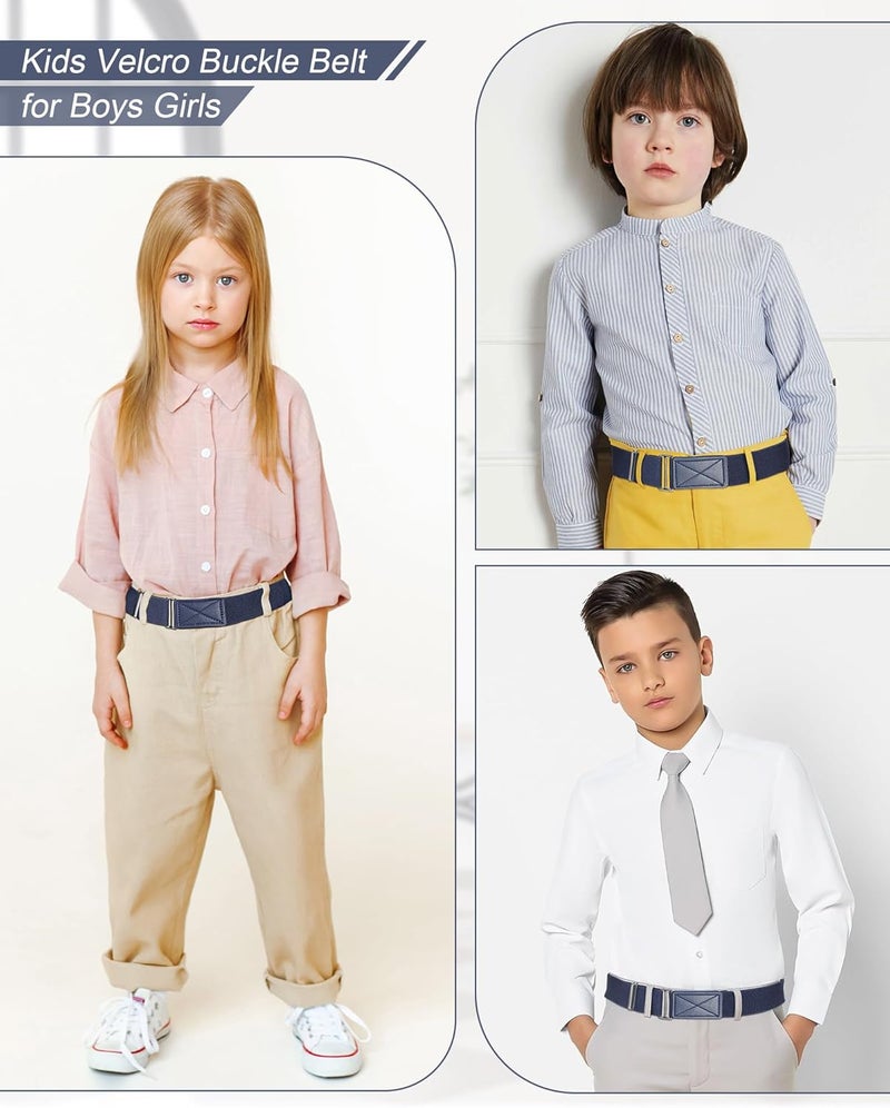 WELROG Kids Belts for Boys - Velcro Buckle Toddler Belt Elastic Adjustable Belt for Boys Girls - Image 4